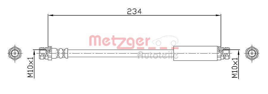 METZGER 4110359 GREENPARTS Bremsschlauch